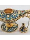 AVESON Classic Vintage Aladdin Magic Genie Costume Lamp Home Table Decoration & Gift Golden Blue