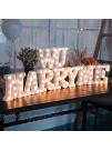 MUMUXI LED Marquee Letter Lights 26 Alphabet Light Up Marquee Number Letters Sign for Wedding Birthday Party Battery Powered Christmas Lamp Night Light Home Bar Decoration A