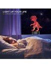 Night Light 3D Dinosaur 3D Lamp Optical Illusion Kids Night Light Animals 7 Colors Change LED Touch Table Desk Lamps with Remote for Boys Girls Bedroom Birthday Gifts Dinosaur