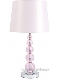 Signature Design by Ashley Letty Children's Crystal Single Table Lamp 23" Light Pink