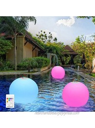 uuffoo Floating Pool Lights Waterproof Floating Bluetooth Speaker Color Changing Remote Led Ball Light Glow Pool Balls for Swimming Pool,Pond,Garden,Home Wedding Decor 9.84inch