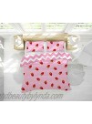 Feelyou Girls Strawberry Comforter Set Kawaii Japanese Anime Bedding Set Cute Twin Size Reversible Kids Toddler Quilted Duvet Set for All Season 1 Comforter with 1 Pillowcase Pink