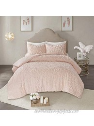 Madison Park Laetitia Shabby Chic All Season Down Alternative Bed Set with Matching Shams King Cal King104"x92" Floral Blush