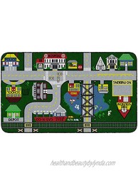 Flagship Carpets Places to Go Play Rug for Home or School Learning Area Childrens Classroom Mat Kid's Bedroom or Playroom Carpet Rectangle 3' x 6' Primary