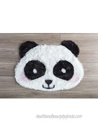 kroma Carpets Machine Washable Faux Sheepskin Panda Face Area Rug Super Soft and Cute! Perfect for Kids Babies Children playroom and Nurseries! Panda