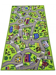 Toyvelt Kids Carpet Playmat Car Rug – City Life Educational Road Traffic Carpet Multi Color Play Mat Large 60” X 32” Best Kids Rugs for Playroom & Kid Bedroom – for Ages 3 12 Years Old