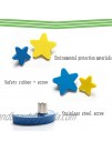 Codall Kids Dresser Knobs Safety Soft Rubber Knobs Blue Star Cartoon Pulls Knobs for Bedroom Cute Drawer Knobs Cabinet Pulls L-Blue Star 2 Pack