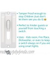 Child Proof Light Switch Guard Tamper Proof Rocker Switch Guard Cover Plate for Child Safety and Security Keeps Wall Light Switch in the ON Off Position