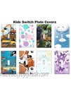 Create-A-Mural Kids Sports Decor Light Switch Cover Plate Decorative Nursery Teen Toddler Room Bedroom Bathroom Playroom DIY Wall Decoration Sports
