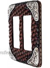 Rainbow Trading RA 3706 Woven Leather Decorative Double Rocker Plate Cover