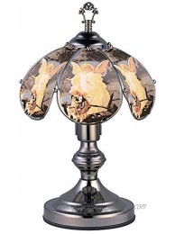14" Touch Lamp with Angel and Children