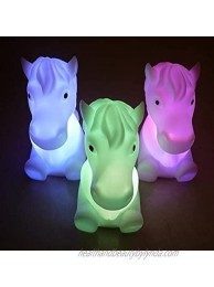 Cute Horse Colour Changing Lamp Suitable for Kids Room Study Room Office Room Deco 1 pcs
