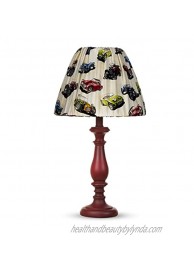 Glenna Jean Fast Track Red Lamp Base with Car Shade 12 x 12 x 24"
