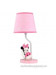 Lambs & Ivy Disney Baby Minnie Mouse Celestial Lamp with Shade & Bulb Pink