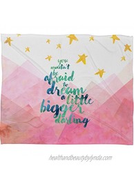 Deny Designs Hello Sayang Printed Wood Art You Mustn't Be Afraid to Dream a Little Bigger Darling