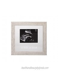 Kate & Milo So Little So Loved Floating Sonogram Frame Ultrasound Picture Frame Gender-Neutral Baby Frame Rustic