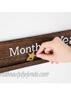 Mkono Nursery Wall Baby Picture Frame Weekly Monthly Years Milestone Board Wood Hanging Kids Growth Photo Display Farmhouse Baby Room Bedroom Nursery Decor Gift for Baby Shower Birthday