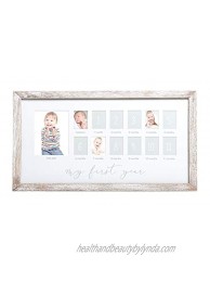 Pearhead My First Year Photo Moments Baby Keepsake Frame Gift for Mom to Be or Expecting Parents 17x9.5x0.56 Inch Pack of 1
