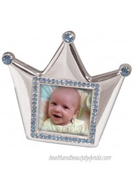 Stephan Baby Royalty Collection Keepsake Silver Plated Frame Little Prince Crown