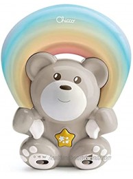 Chicco Bedside Table Nightlight Toy Bear with Rainbow Projection Effect on Wall and Sounds Suitable from Birth Works with 3 x AA Batteries not Included