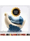FAO Schwarz Sloth & Moon Night Light Sound Machine Projects Stars Planets & Rockets 4 Soothing Songs and 4 Nature Sounds White Noise Husher Bedtime Nursery Bestie for Baby and Children