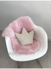 Machine Washable Faux Sheepskin Cotton Candy Pink Rug 2' x 3' Soft and Silky Perfect for Baby's Room Nursery playroom Pelt Small Cotton Candy Pink