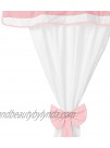 Baby Doll Lodge Collection Round Crib Curtain & Drape Set Pink