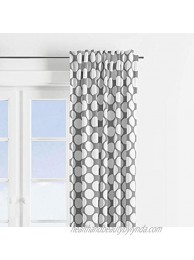 Bacati Large Dots Single Curtain Panel Grey