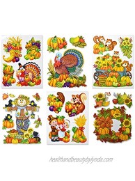 Gift Boutique Thanksgiving Window Cling Decorations Pack of 6 Fall Autumn Harvest Party Decor