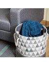 Home Zone Living Storage Basket with Cotton Rope Handles