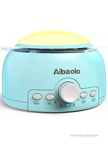 Aibaolo White Noise Machine Sleep Sound Machine for Baby Kids Adults 24 Natural Sounds Therapy Night Light Timer&Memory Function Portable Sound Machine for Nursery Home Office Travel Blue