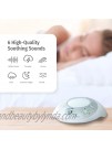 HoMedics White Noise Sound Machine | Portable Sleep Therapy for Home Office Baby & Travel | 6 Relaxing & Soothing Nature Sounds Battery or Adapter Charging Options Auto-Off Timer Sound Spa