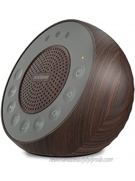 Housbay White Noise Machine with 31 High Fidelity Soothing Sounds 5W High Power Loud Enough Speaker Easy Volume Control Sleep Timer Sound Machine for Baby Kids Adults Light Sleeper -Wood Grain