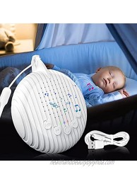 MOSUNECE White Noise Machine Portable Sound Machine for Baby Adults Sleeping with 10 Soothing Sound and Timer Rechargeable Sleep Aid Device Support 36 Hours Anxiety Relief Items for Home Travel