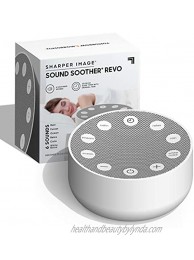 SHARPER IMAGE Ultimate Sleep White Noise Sound Machine for Adults and Baby Portable Relaxing Music and Nature Sounds Therapy Aids Sleeping Stress and Anxiety Relief with USB Cord