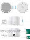 White Noise Machine Conor High Fidelity Sound Machine for Sleeping Baby Office Privacy with 24 Unique Fan & White Noise Sounds Sleep Timer 2 USB Charge Port