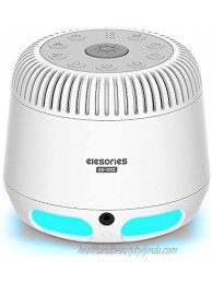 White Noise Machine elesories Sound Machines with Adjustable 10 Color Baby Night Light & Wireless Speaker 24 Soothing Sounds for Sleeping Adults Kids Portable Sleep Therapy for Nursery Home Office