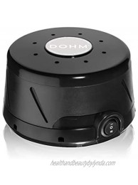 Yogasleep Dohm Classic Black The Original White Noise Machine | Soothing Natural Sound from a Real Fan | Noise Cancelling | Sleep Therapy Office Privacy Travel | For Adults Baby | 101 Night Trial