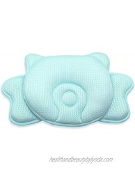 Baby Head Shaping Pillow for Sleeping Breathable 3D Air Mesh Infant Pillow for Flat Head Syndrome Prevention Head & Neck Support for Newborn