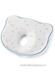 EAXBUX Baby 3D Hollow Pillow Memory Foam Cushion Used to Prevent Flat Head Syndrome and Head Support Newborn Baby Head Shaping Pillow is Suitable for 0-12 Months Old Babies. White A