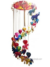 NAVA CHIANGMAI Baby Mobile Umbrella Elephants Made of Mulberry Paper Hanging Products from Thailand