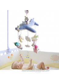 SHILOH Baby Crib Decoration Lullabies Plush Musical Mobile Blue Plane