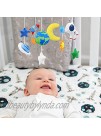Space Nursery Mobile Solar System Baby Crib Mobile Astronaut Plush Ceiling Hanging Spaceship Baby Shower Gifts Infant Little Boys Room Cot Decors