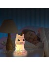 8 Inch Large Unicorn LED Night Light for Kids Portable USB Rechargeable 7-Color Touch Control Nursery Night Lamp for Children Bedroom Home Decoration.