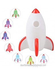 ArtCreativity Color Changing Rocket Lamp LED Night Light Cycles Through Awesome Colors Battery Operated Decorative Lighting Bedroom Décor Nightlight for Boys and Girls Great Gift Idea for Children