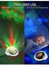 Aurora Borealis Light Projector with White Noise Sound Machine Bluetooth Speaker Timer Remote LED Moving Psychedelic Northern Ceiling Night Light Gift for Adults Teenger Baby Kids Relax Therapy