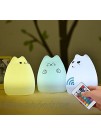 Cat Lamp NeoJoy Remote Control Silicone Kitty Night Light for Kids Toddler Baby Girls Rechargeable Cute Kawaii Nightlight