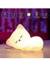 Cute Kitty Kids Night Light Cat Kawaii Birthday Gifts Room Decor Bedroom Decorations for Baby Toddler Teens Girls Boys Children LED Color Changing Animal Portable Squishy Silicone Lamp-Tap Control