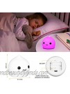 Litake Cute Light Battery Powered Night Lights for Kids Silicone Nursery Cute Lamp Dumpling Light  Baby Night Light for Bedroom Decor Birthday Gift Warm White Single Color 7-Color Breathing Modes