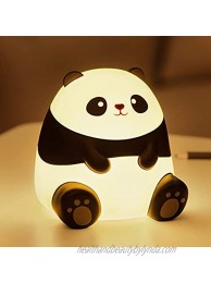 Night Light for Kids Panda Toddler Night Lights Bedroom Cute Lamp Teen Girl Room Kawaii Decor Baby Lamps for Nursery Boys Portable LED Children Nightlight Battery Squishy Silicone Animals Gifts